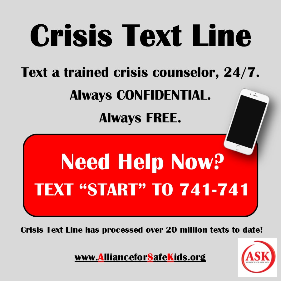 Crisis Text Line Alliance For Safe Kids